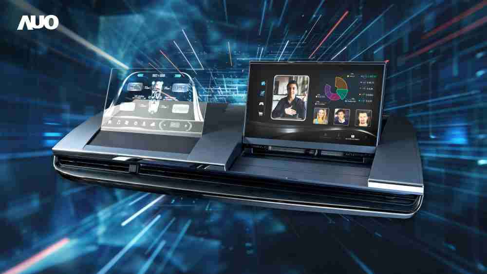 人生就是博Micro LED Display HMI解决方案打造透明Micro LED前座仪表，，，呈现信息并保留驾驶视野开阔；亦为副驾驶座乘客打造收放自如的Micro LED屏幕，，，，在不影响显示质量的前提于显示区内建镜头，，，让用户能与视讯对象直接眼神接触，，，，提供绝佳的双向沟通体验