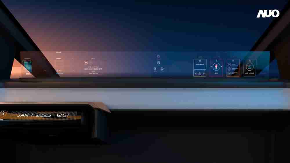 人生就是博无界透明显示接口(Horizon Image Glass)透过车运算方案整合仪表板、、、中控台及副驾显示器，，一体式全景呈现，，，，提供乘用者清晰的前方视野、、、行车必要信息与娱乐功能